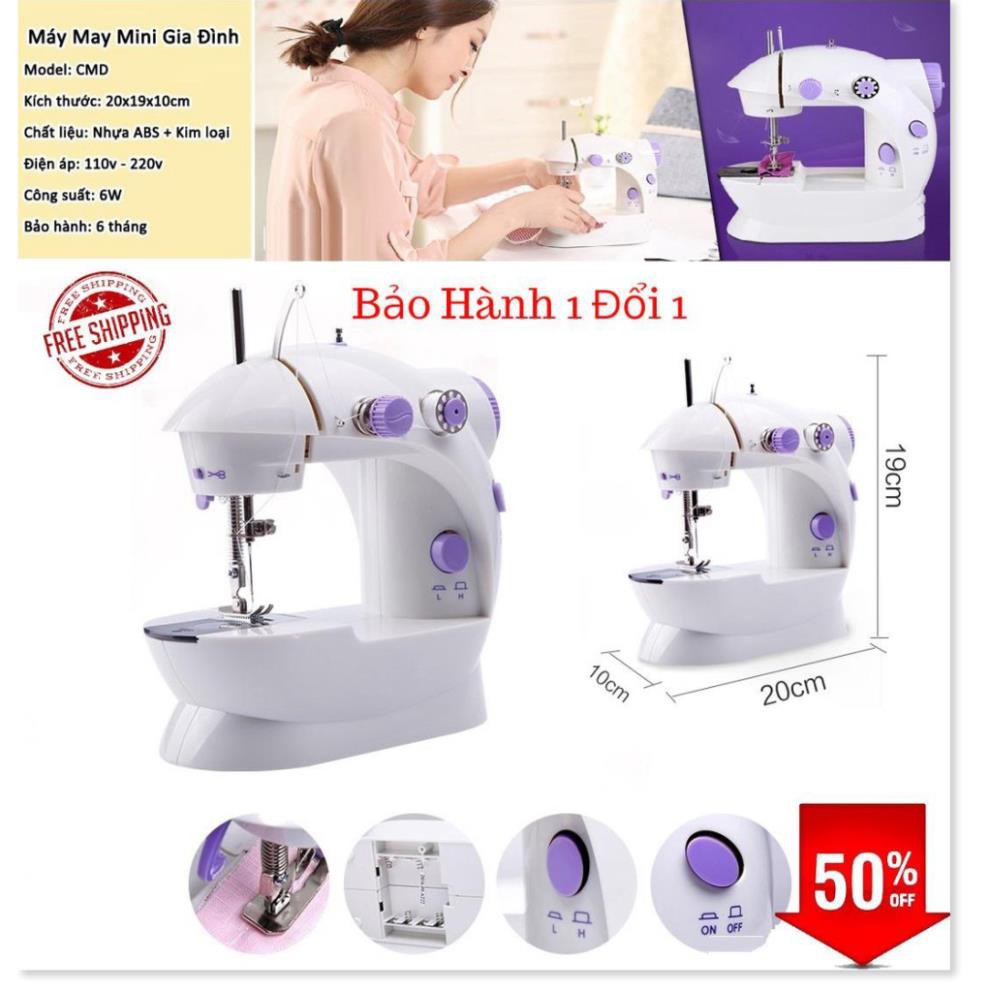 Máy May, Máy Khâu Đa Năng Có Vắt Sổ - Máy may mini gia đình CMD, Máy May Mini Gia Đình Tốt, Bán Chạy Hiện Nay [SALE SỐC]