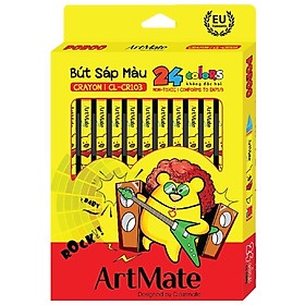 Bút Sáp Màu 24 Bút ArtMate Phiên Bản Nhạc Vui Nhộn