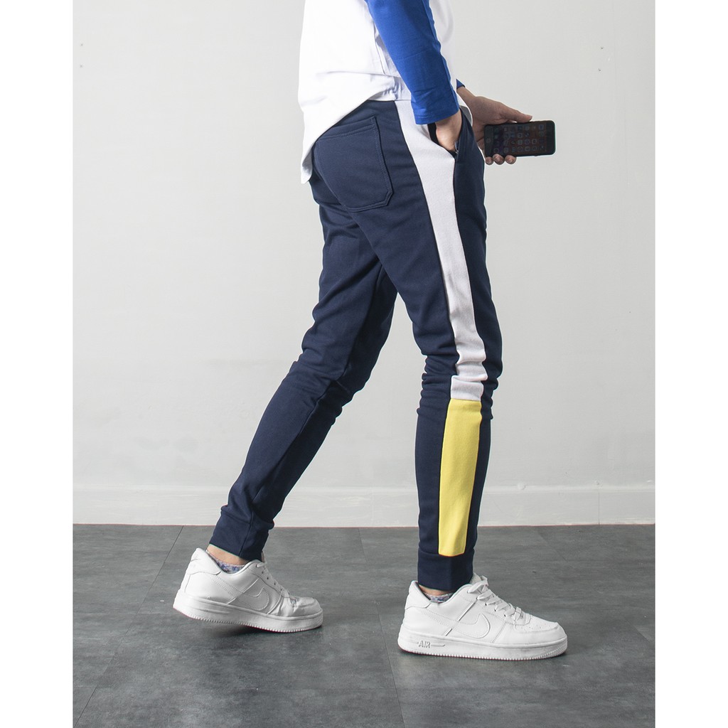 Quần Jogger nam line thun dây kéo túi champ | BigBuy360 - bigbuy360.vn