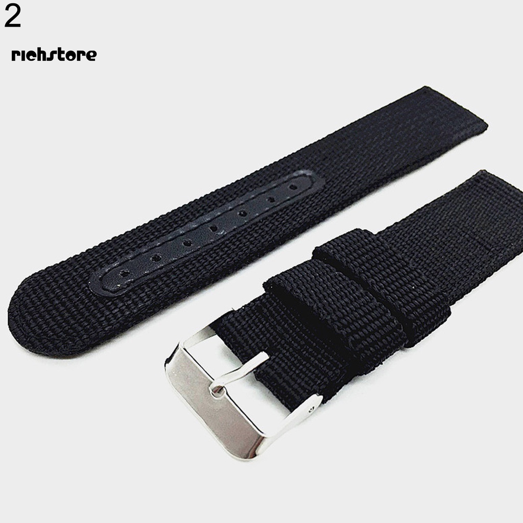 Dây đeo đồng hồ bằng nylon 18mm / 20mm / 22mm / 24mm phong cách quân đội năng động cho nam