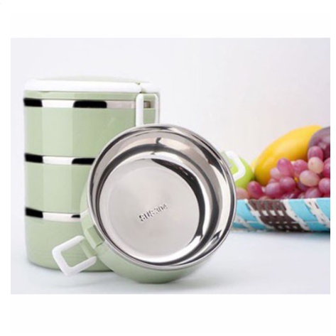 Hộp Đựng Cơm 4 Tầng Lúa Mạch, Hộp Cơm Giữ Nhiệt Lõi Inox