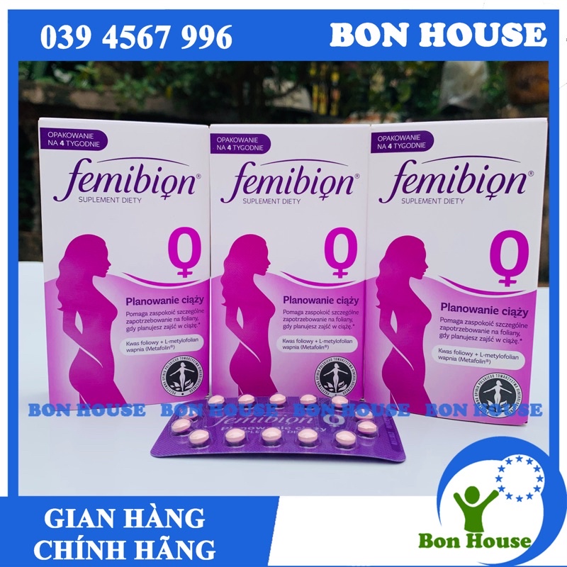 Femibion 0 (4 tuần) chuẩn bị mang thai