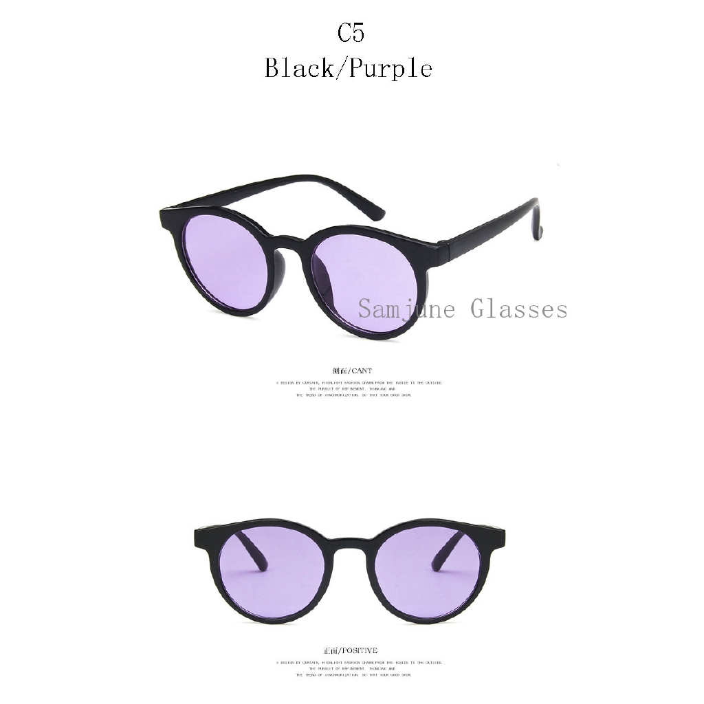 Kính râm tròn chống tia UV400 cho bé Samjune