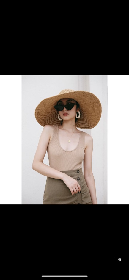 Áo bodysuit màu nude premium | BigBuy360 - bigbuy360.vn