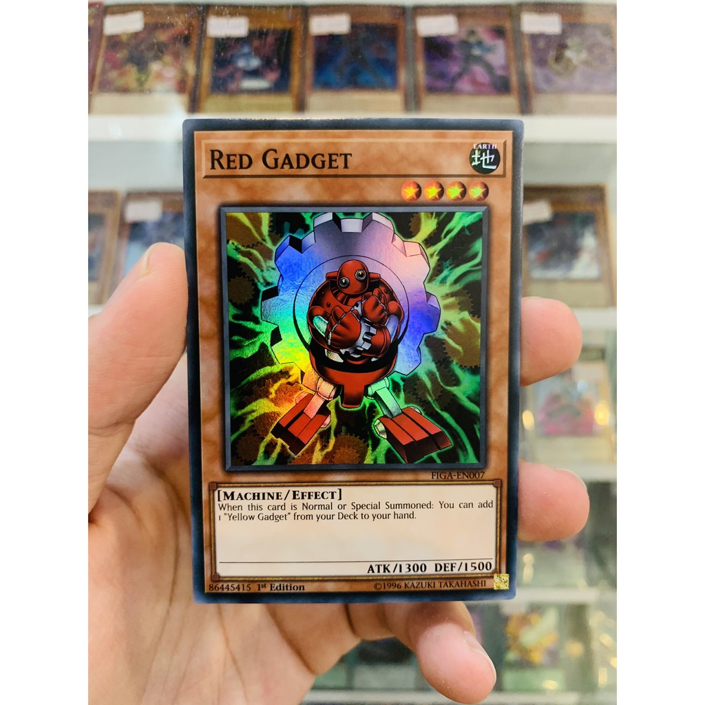 Thẻ Bài YugiOh! Mã FIGA-EN007 - Red Gadget - Super Rare - 1st Edition