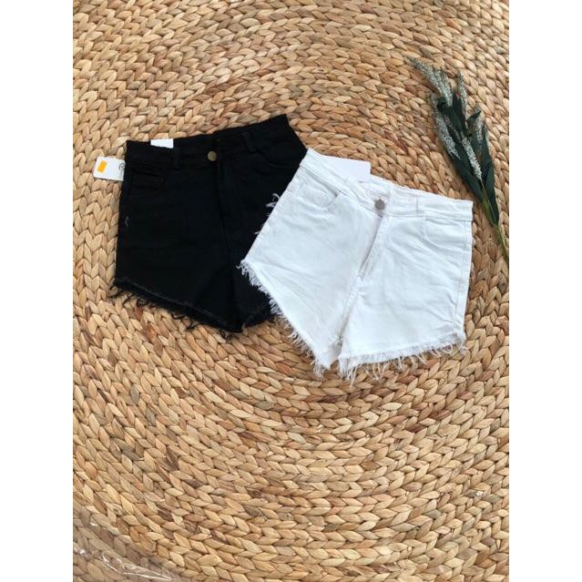 Quần sooc nữ Cạp Cao Qua Rốn Tua Rua - quần short nữ có sẵn sll giá siêu tốt MS057