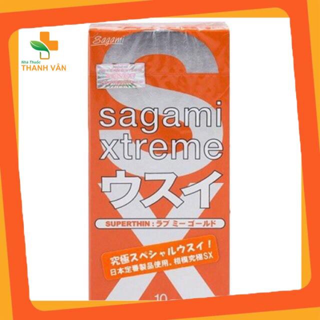 [Chất lượng] Hộp 10 bao Sagami Xtreme Nhật Bản –Bcs siêu mỏng bán chạy nhất, được nhiều người yêu thích Cao cấp