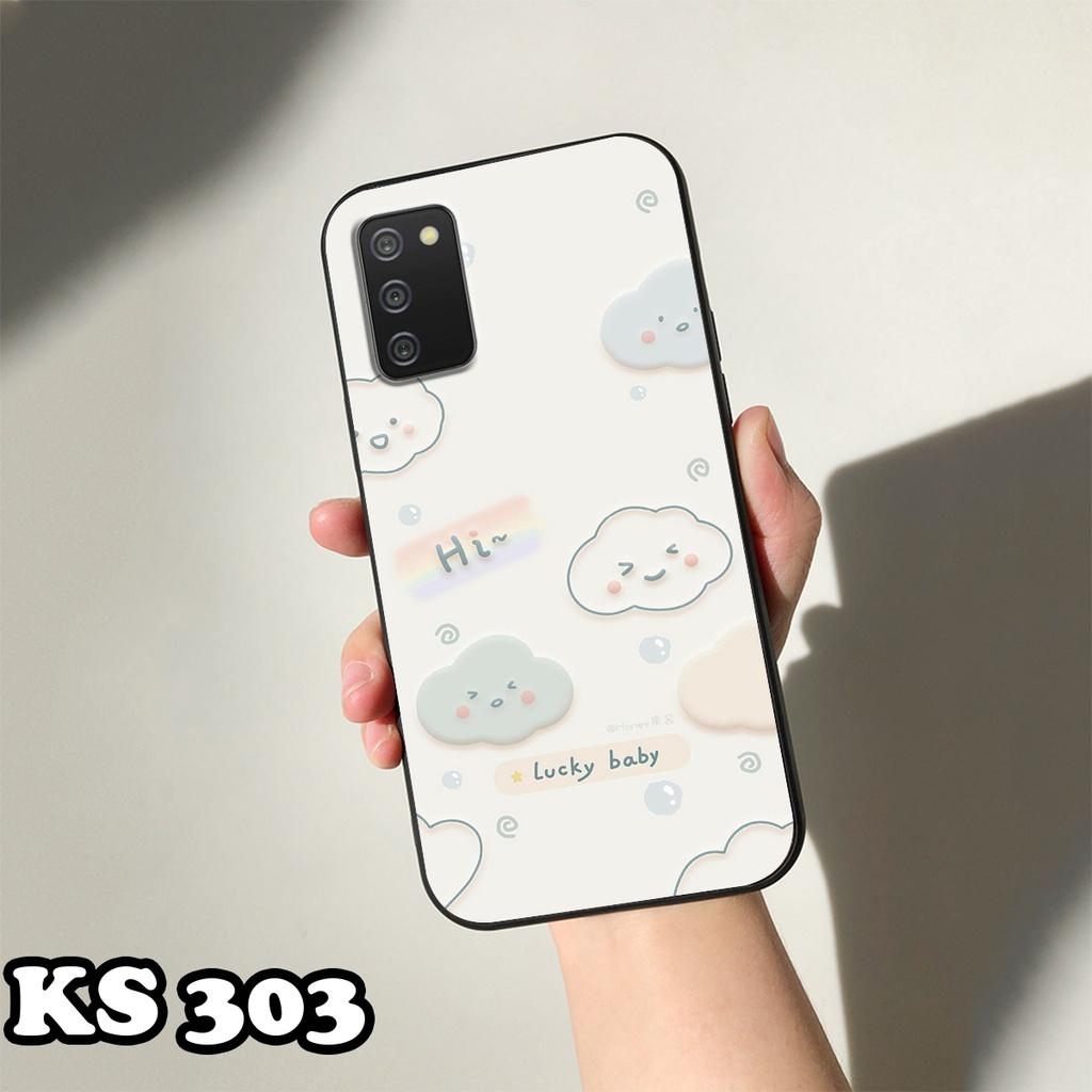 Ốp lưng Samsung A02s - Samsung A02 - Samsung A01 - Ốp in hình Gấu&amp;Thỏ siêu xinh - Lưng nhám viền TPU chống trầy xước