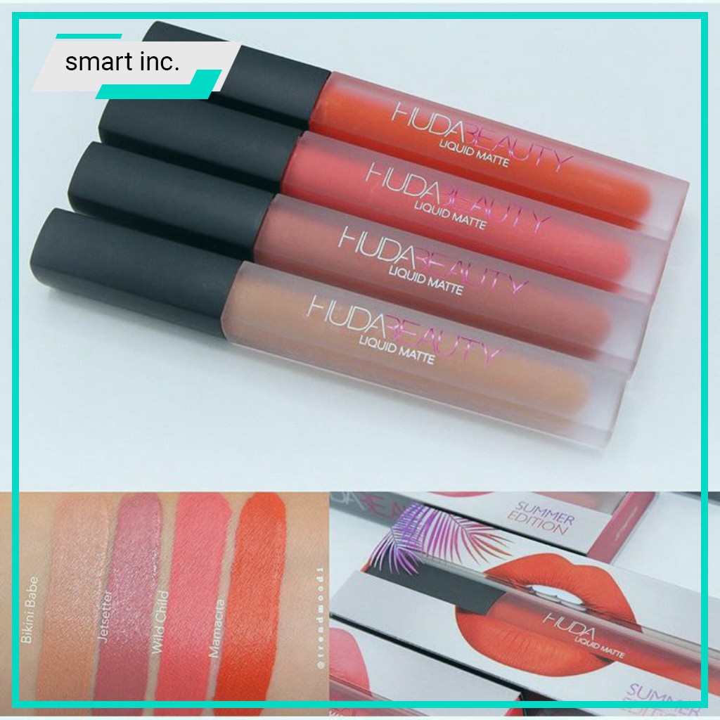 Son Môi Kem Lì Huda Beauty Liquid Matte Đẹp Cao Cấp Loại Tốt Nhất Màu Hồng Đỏ Trầm