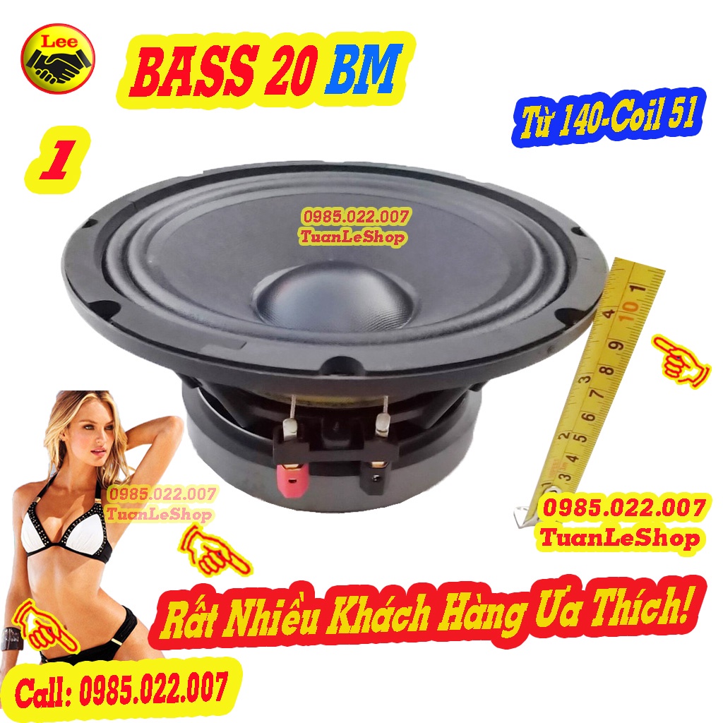 LOA BASS 2 TẤC - 01 CẶP LOA BASS 20 BM TỪ 140 COIL 51 CAO CẤP HANG NHẬP KHẨU - GIÁ 1 ĐÔI