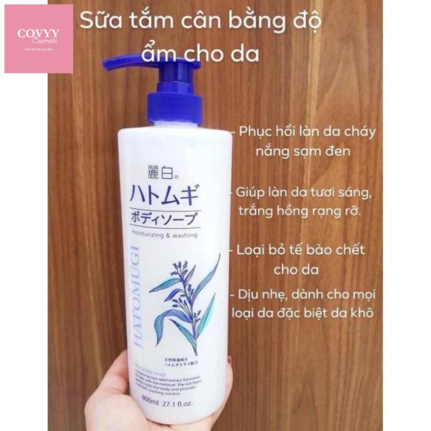 Sữa Tắm Dưỡng Da Hatomugi ý dĩ Nhật Bản 800ml