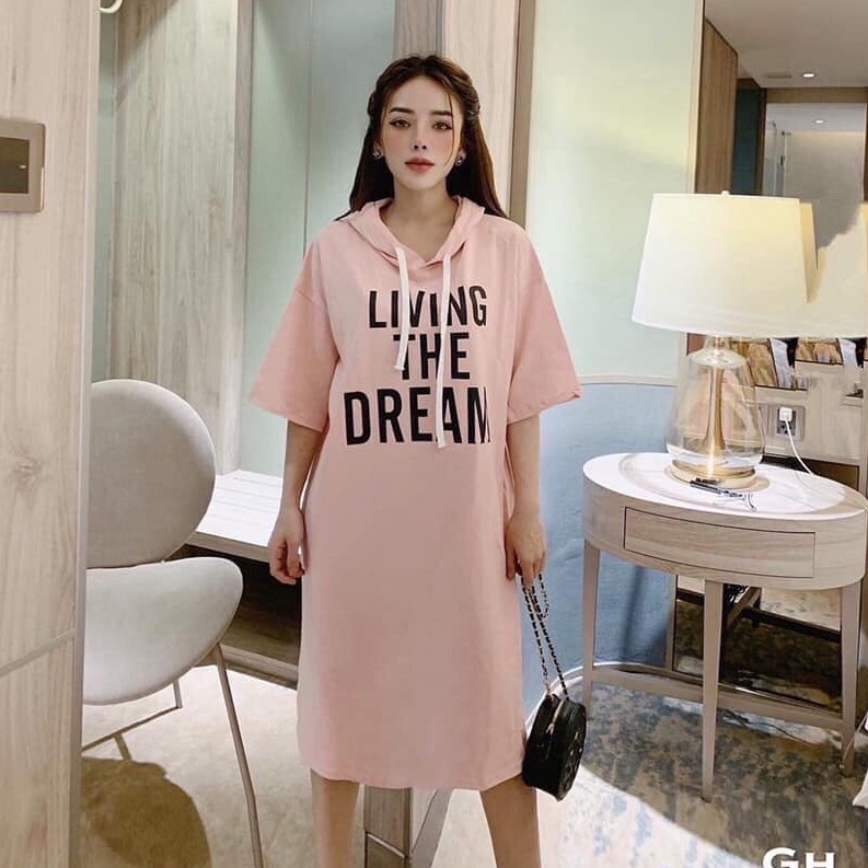 Váy mũ dream cotton fom rộng