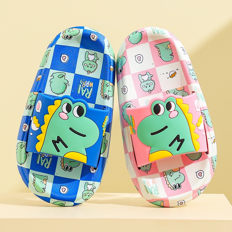 (TH14) Dép Cho Bé Họa Tiết Khủng Long Đáng Yêu