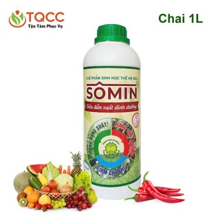 Phân bón hữu cơ vi sinh Sômin cải tạo đất, phòng bệnh cây trồng- 1000ml