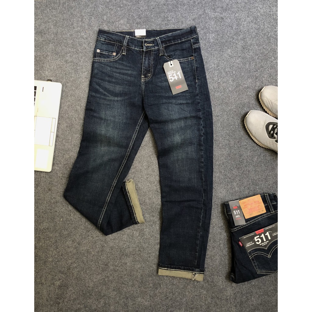 Quần Jeans Levis 511 cambodia-T06 (Form Slim strecth, Dáng đứng, Ống 17,5-20 cm, Chất vải co giãn, thoáng mát)