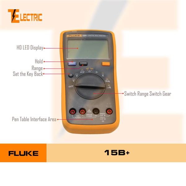 Fluke 15b+ đồng hồ vạn năng Dây đo Đài Loan