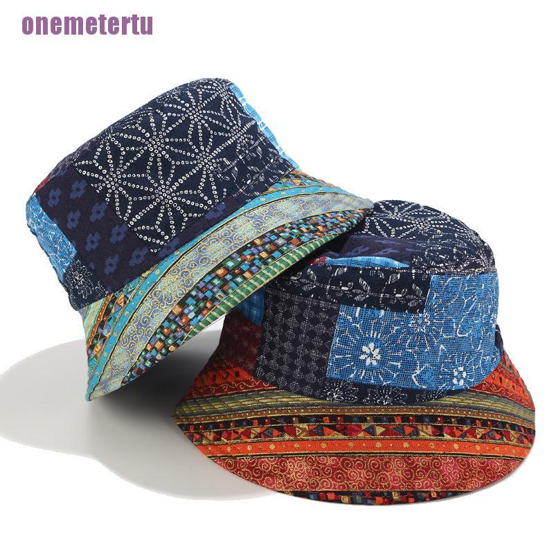 Mũ Bucket Chống Nắng In Họa Tiết Vintage Thời Trang Cho Nam Và Nữ