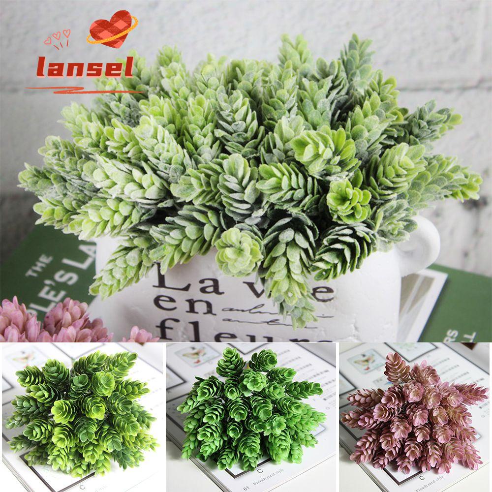 1 Bó 30 Cây Xanh Nhân Tạo Bằng Nhựa Dùng Trang Trí Bàn Tiệc Cưới/ Sân Vườn DIY