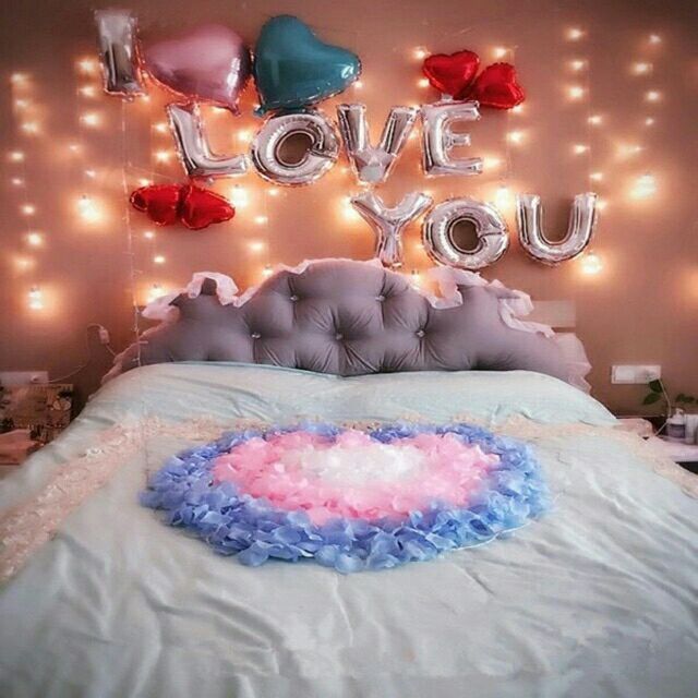 Set bóng chữ I LOVE YOU trang trí cầu hôn.