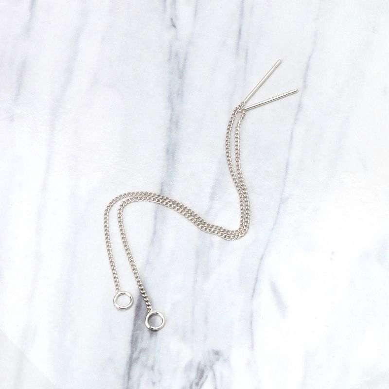 ✿INF✿DIY Ear Wire Thread With Jump Ring 3.5&quot; Dangle Earring Connectors Jewelry Making