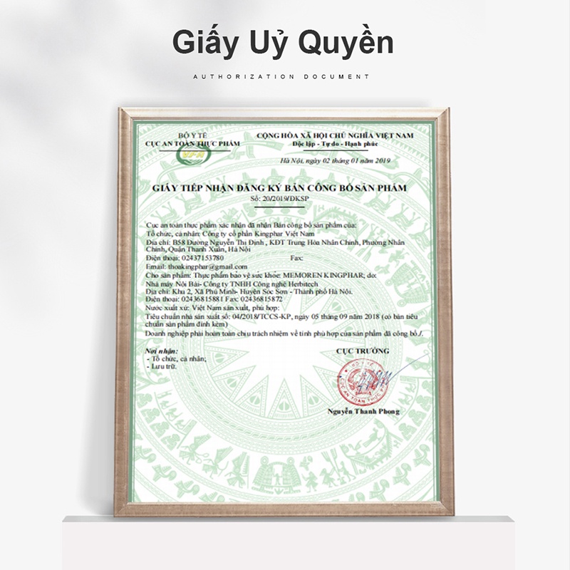 Woohop MEMOREN Kingphar – Viên uống hoạt huyết dưỡng não