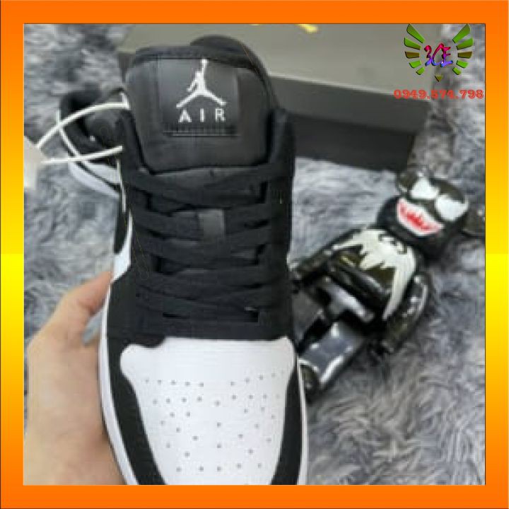 Giày thể thao sneaker panda trắng đen cổ thấp