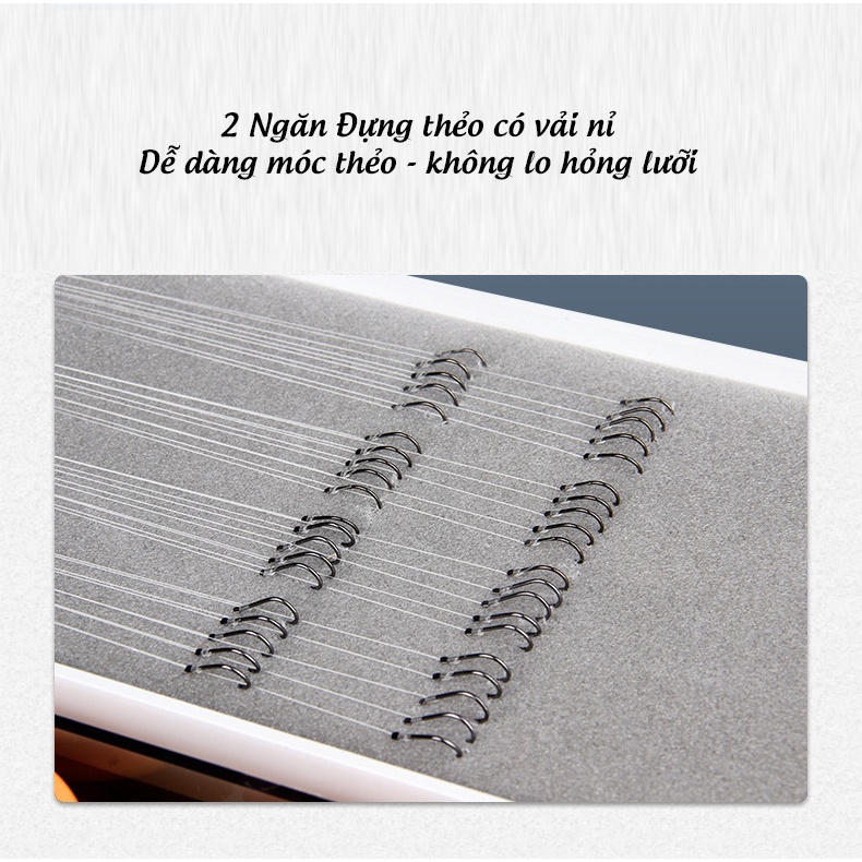 Hộp Đựng Phao Đa Năng - Đựng Thẻo Câu Đài - Đựng Phụ Kiện Câu Đơn - Kèm Trục câu đài Silicon - AA73