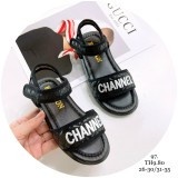 Dép quai hậu Sandal cho bé trai bé gái , quai ngang may khâu viền chữ nổi XD03