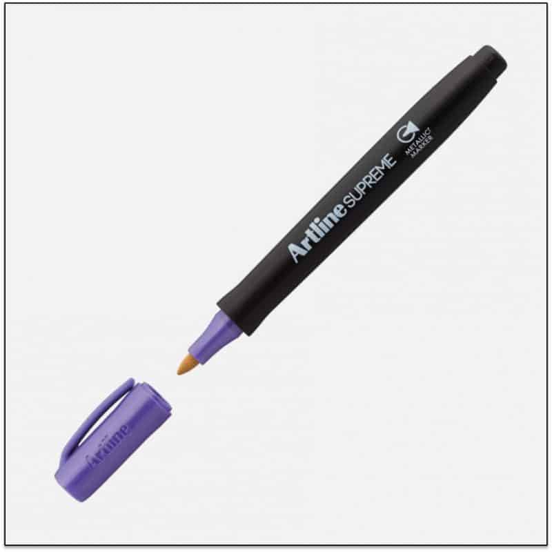 Bút màu nổi viết vẽ trên mọi chất liệu Artline Supreme EPF-790 - Màu tím nhũ (Metallic Purple)