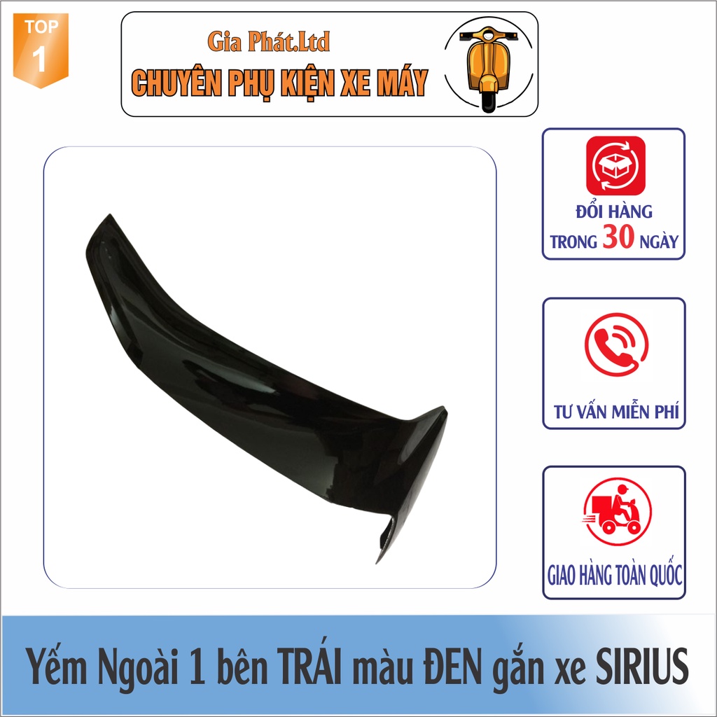 Yếm ngoài ĐỦ MÀU gắn xe SIRIUS 2005-2008 nhựa ABS bền đẹp