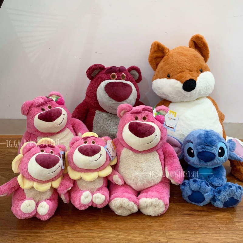 Gấu Bông Dâu Tây Lotso Bear Toy Story 3 Thơm Strawberry Cao Cấp Disney