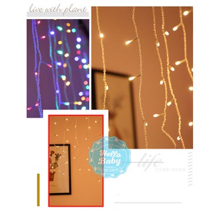 Đèn rèm mành trang trí (4m - 16 sợi)