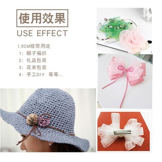 Ruy băng voan - Bản rộng 6mm - 1cm, dài 05mét