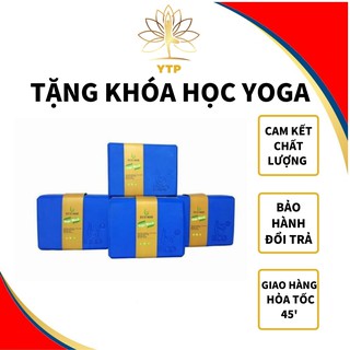 Block yoga | gạch yoga cao cấp l1gach400g dày 10cm, không xẹp lún, 2 màu phối đẹp