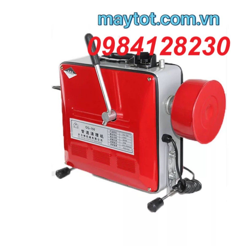 máy thông cống GQ 150 -900w dòng máy tự động đánh và rút dây lò xo