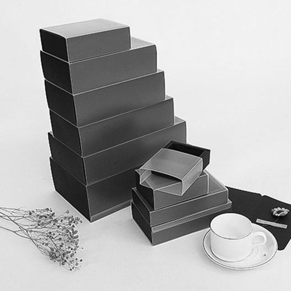 Hộp Giấy Kraft Màu Đen Đựng Bánh Kẹo Quà Tặng Tiện Lợi