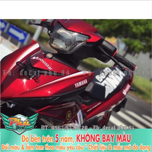 Tem rời Exciter Movista đỏ