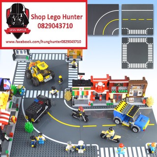 City phụ kiện Base Tấm nền đường giao thông xa lộ : Ngã tư , ngã ba , đường thẳng , đường cong