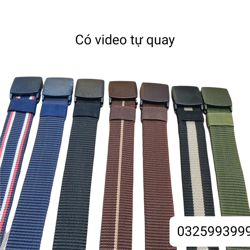 Dây lưng vải dù thời trang đẹp thắt lưng nam quân đội vải dù mặt nhựa nắp gập độc đáo trẻ trung cá tính TL27Z