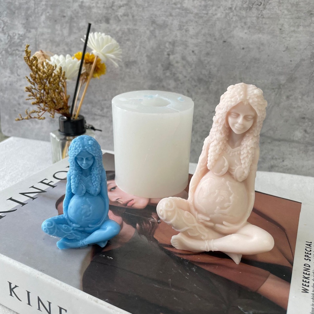 Khuôn silicone Làm Nến Thơm Hình Trái Đất