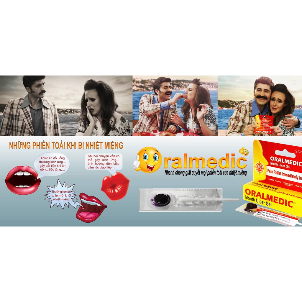 Gel bôi nhiệt miệng ORALMEDIC vỉ 1 tuýp, hàng Mỹ