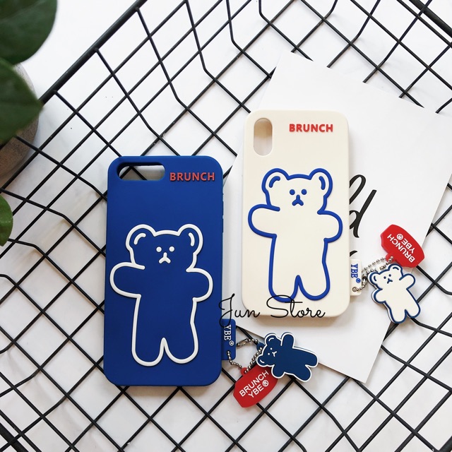 Ốp silicon gấu Brunch brother