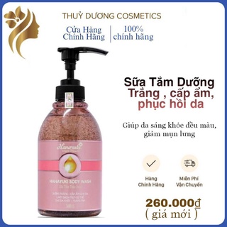 Sữa tắm hanayuki body wash dưỡng trắng da
