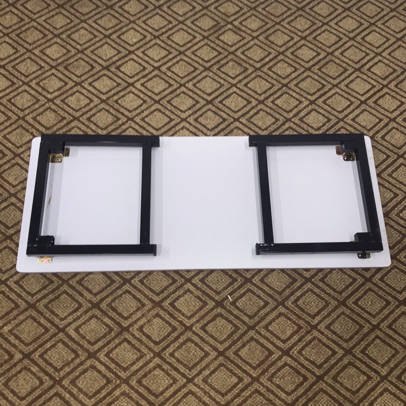 Bàn Xếp vân gỗ Trắng Đen 40*80*35 chống ẩm ngồi bệt | BigBuy360 - bigbuy360.vn