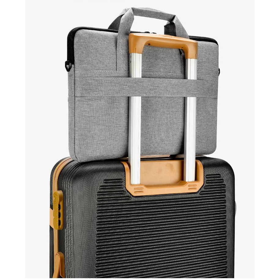 Túi chống sốc laptop macbook 13 -15 inch chỉ đôi thời trang cao cấp F90 Shalla