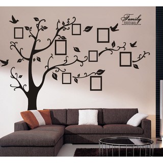 Decal dán tường cây khung hình 6 BINBIN PK290 (Có keo sẵn)