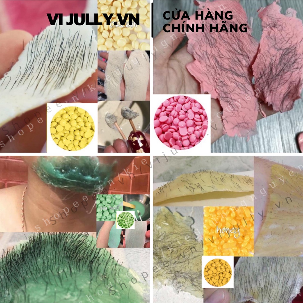 Túi 100G Sáp Wax MIX Hard Wax Beans Đánh Bay Lông Sạch Sẽ, Wax Nóng Hạt Đậu Siêu Bám Lông Nách, Tay Chân, Râu, Bikini