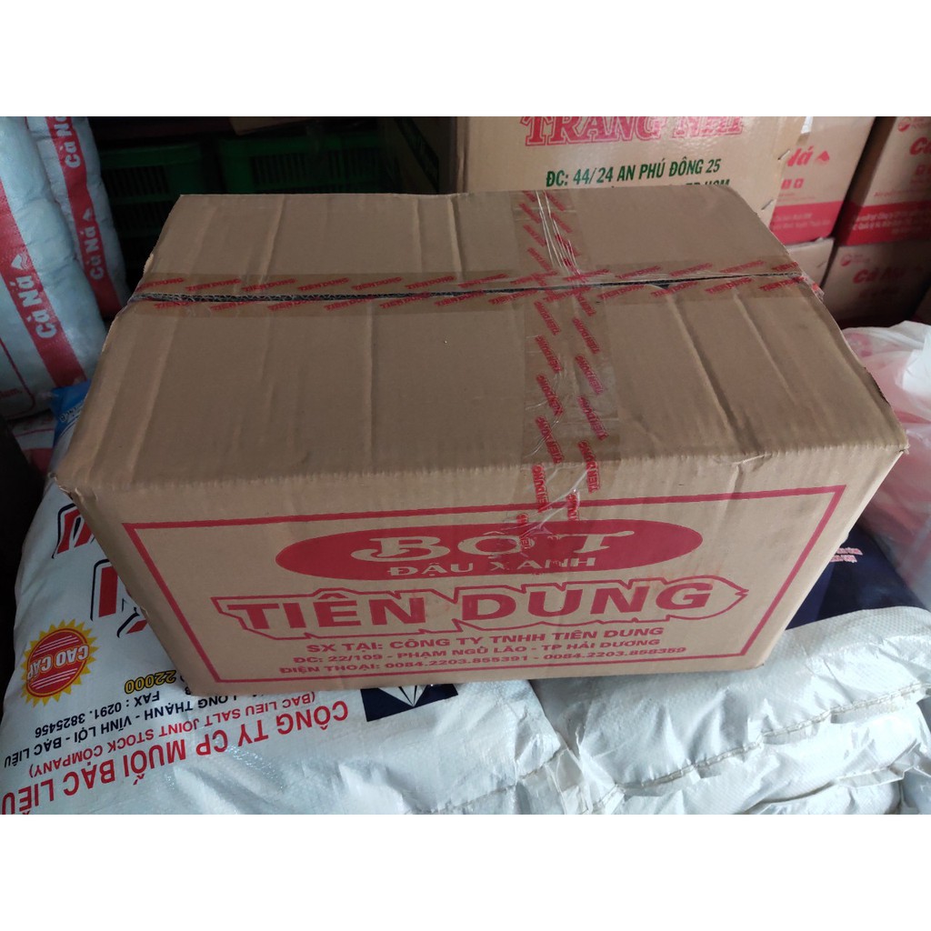 Sỉ Thùng 20 Gói x 400g Bột Đậu Xanh Tiên Dung Uống Liền