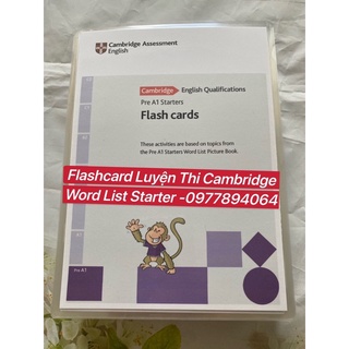 Flashcard tự vựng luyện thi CAMBRIDGE STARTER (214 thẻ ép plastic)