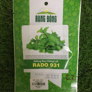 Hạt giống Rạng Đông rau húng lủi 931 (1 gói/0.2gr)